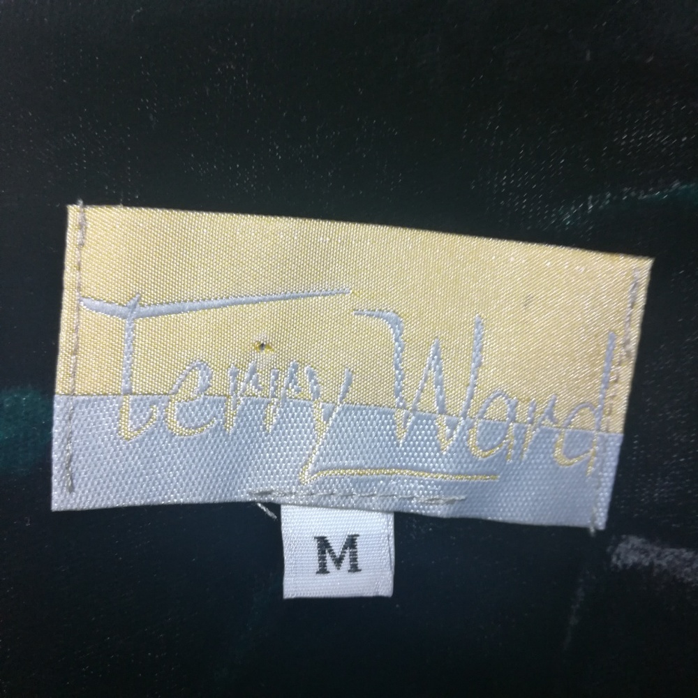 Terry Ward vintage crushed velvet long sleeve - Picture 7 of 8